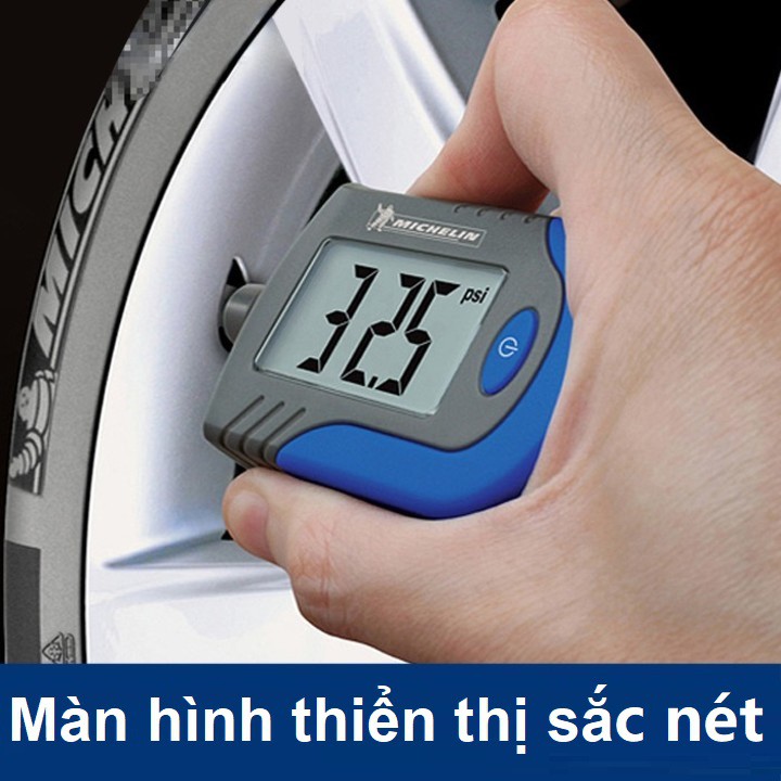 Bộ đồng hồ đo áp suất lốp điện tử 2 trong 1 Michelin: Mã 4360ML