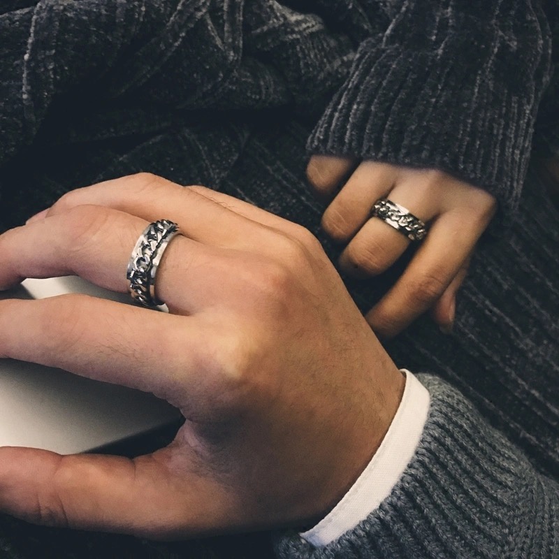 Nhẫn Thép Titan Đa Năng Thiết Kế Thời Trang Độc Đáo