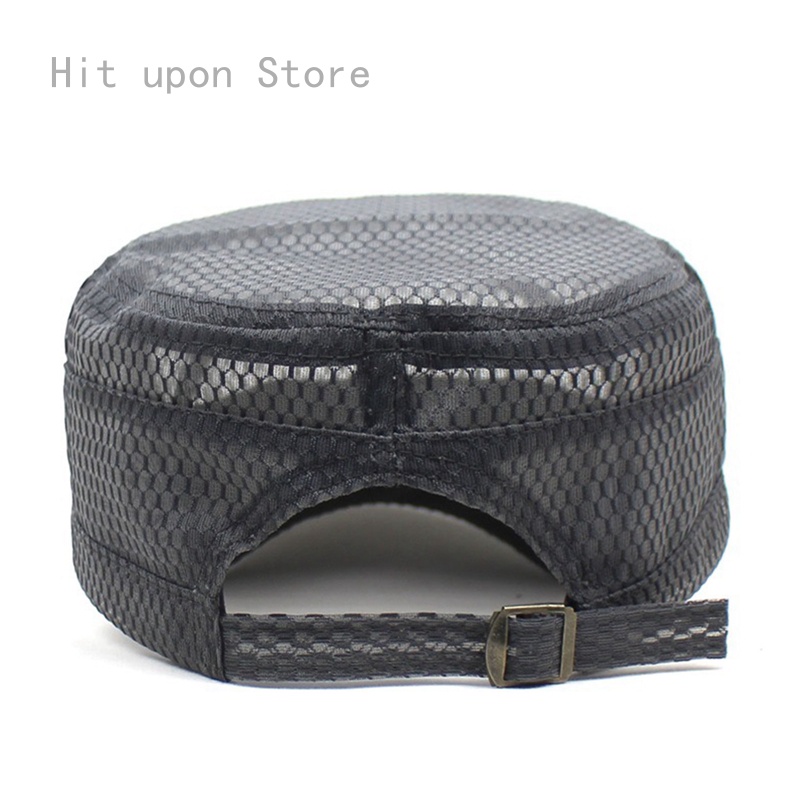 Mũ Lưỡi Trai Phối Lưới Thoáng Khí Màu Trơn Thời Trang Mùa Hè Cho Nam Và Nữ