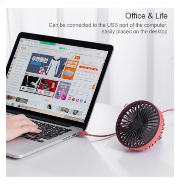 Quạt Mini Gắn Cửa Gió Ô Tô