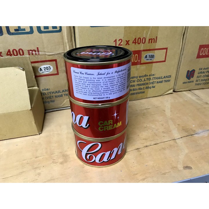 Kem Đánh Bóng Xóa Trầy Xước Sơn Ô tô - Xe Máy Cana Car Cream 100g