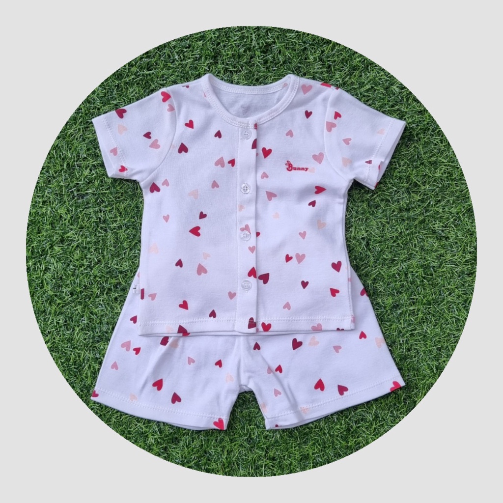 Đồ sơ sinh bé trai bé gái cộc tay 3-10kg chất cotton mềm mát co giãn 4 chiều, Bộ quần áo cho bé sơ sinh Thị Nắng Store