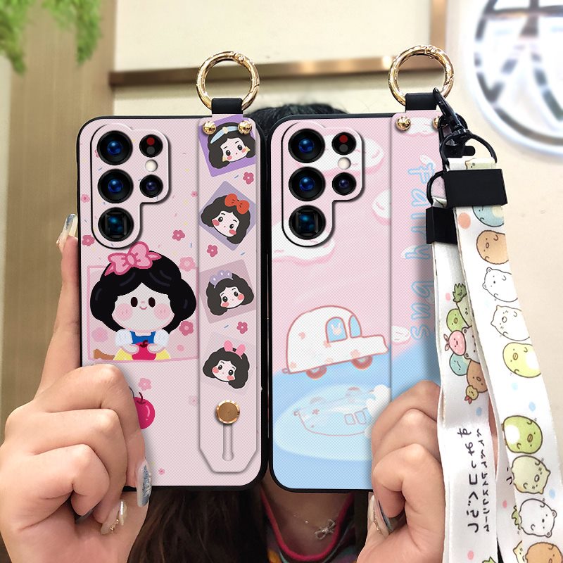 Phone Holder Wristband Phone Case For Samsung Galaxy S22 Ultra ring Soft Shockproof For Girls Soft Case Waterproof