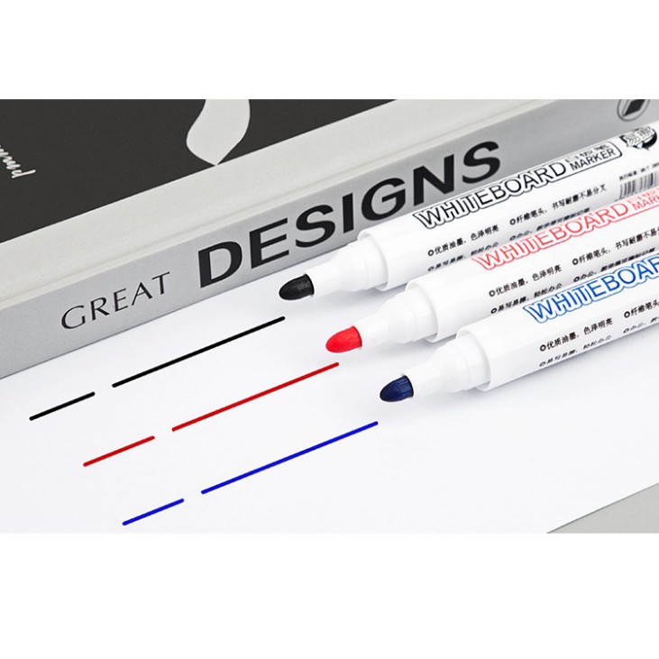 Bút Dạ Bảng Màu Xanh/Đen/Đỏ Guangbo BB8528B/D/R