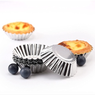 Khuôn tart nhôm hình hoa làm bánh tart trứng