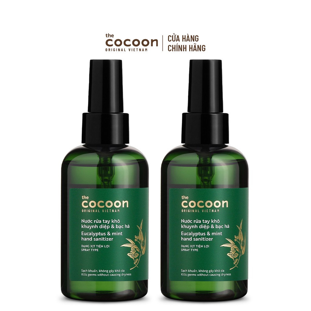 Nước Rửa Tay Khô Cocoon Khuynh Diệp & Bạc Hà 140ml Eucalyptus & Mint Hand Sanitizer | WebRaoVat - webraovat.net.vn