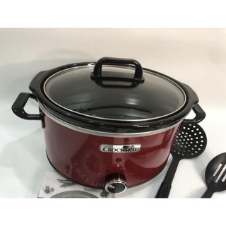 Nồi nấu chậm, hầm chậm CROCK POT đỏ 3.5L