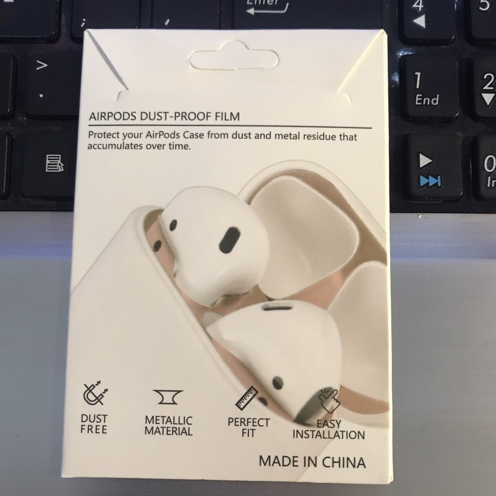 Miếng dán chống bẩn cho tai nghe Airpods 2