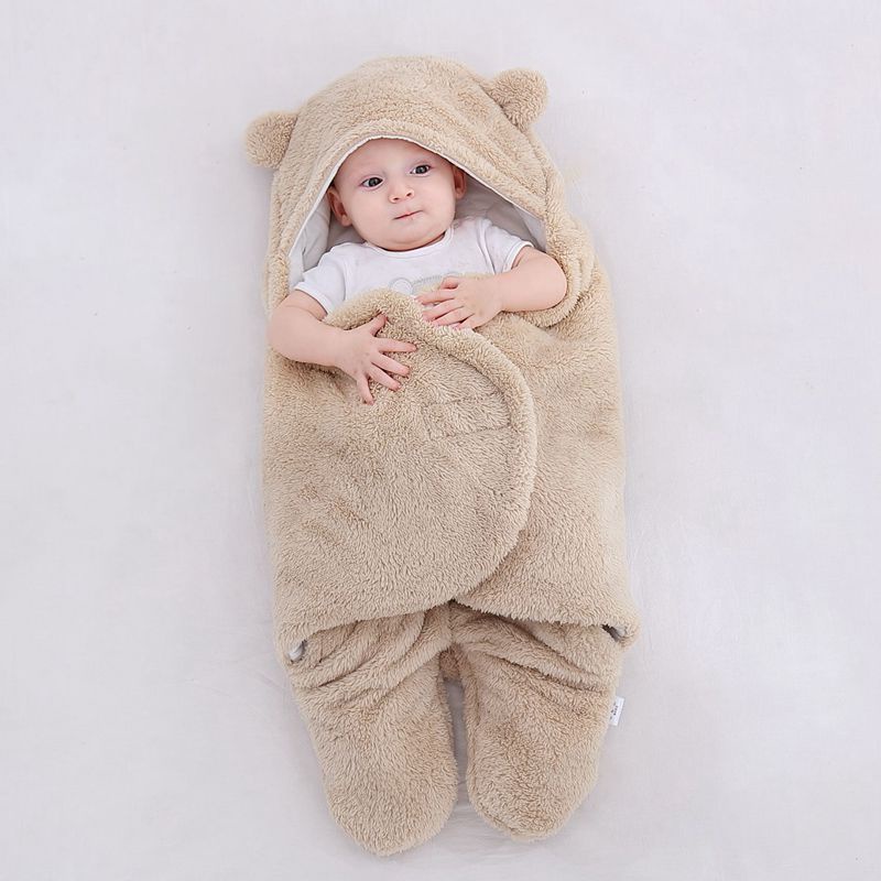Túi Ngủ Mùa Đông Cho Bé ,Túi Ngủ Cho Bé Gấu Bông Chất Liệu Dày Dặn Kiểu Dáng Gấu Bông Dễ Thương