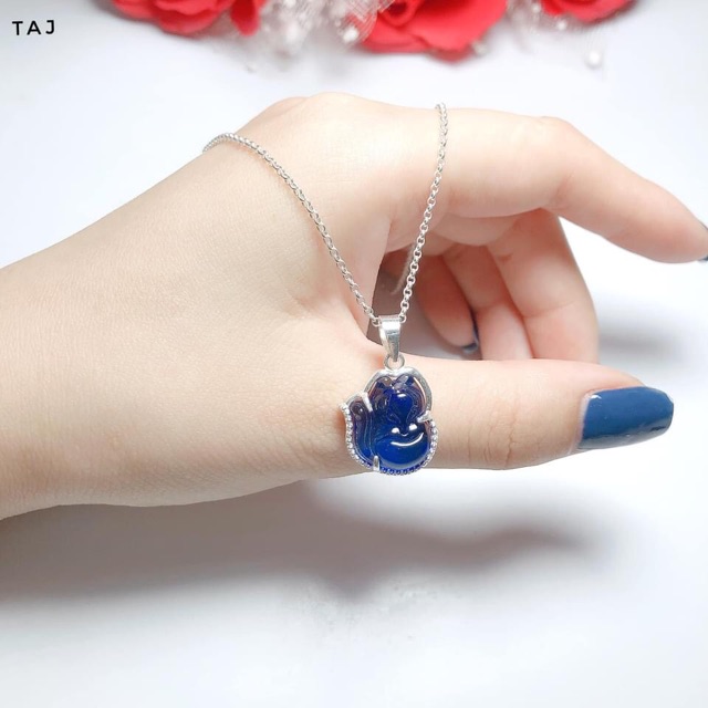 DÂY CHUYỀN BẠC MẶT HỒ LY PHONG THUỶ CAO CẤP - TRANG SỨC BẠC