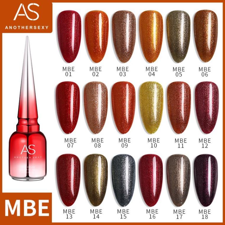 Sơn Gel AS vỏ đỏ Mã MBE ( Cam Kết Chính Hãng - làm khô sơn gel bằng máy hơ uvled )