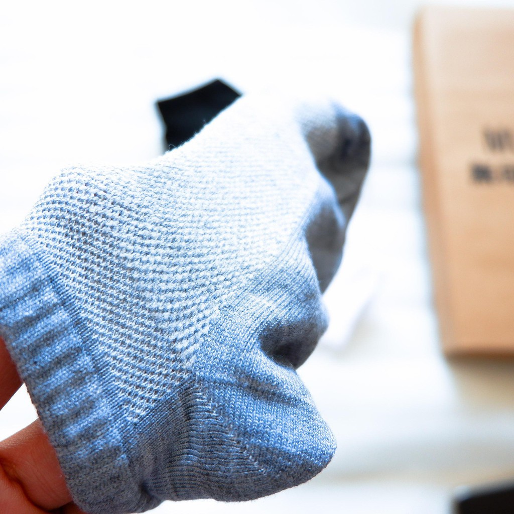 HCM- HỘP QUÀ TẶNG 10 đôi vớ MUJI cổ ngắn chống hôi loại thông khí  chất liệu 95% vải