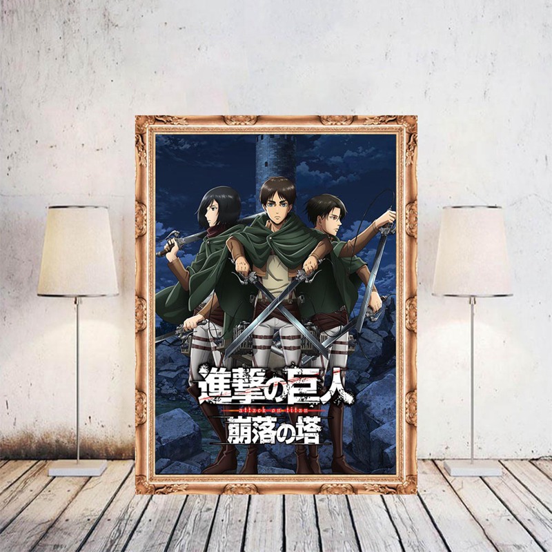 Poster Giấy A3 Phim Anime Attack On Titan