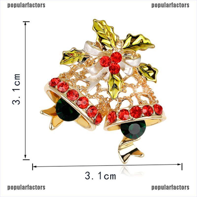 Ghim Cài Áo Hình Chuông Đính Pha Lê Xinh Xắn