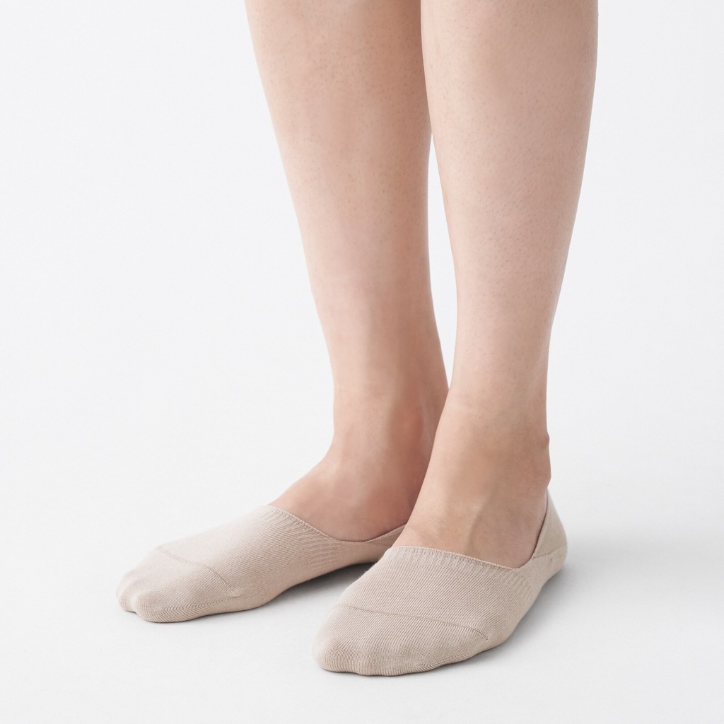 Muji Tất Lười Mỏng Có Miếng Chống Trượt Gót