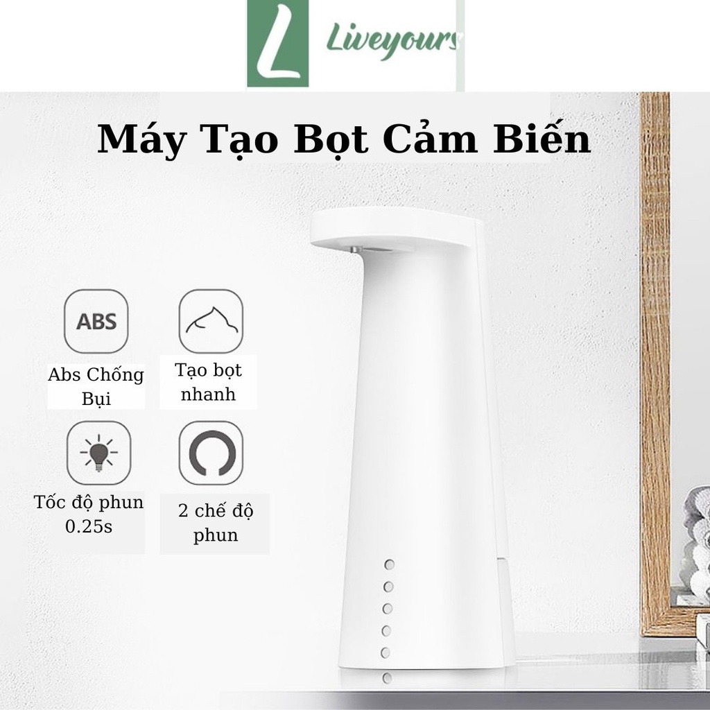 Máy Tạo Bọt Cảm Biến Tự Động -  Máy Phun Cồn Khử Trùng Thông Minh - Liveyuors