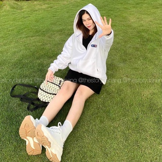 Áo Khoác Chống Nắng Thun Nỉ Nón 2 Lớp Logo STR Dễ Thương - Shop3nunisex