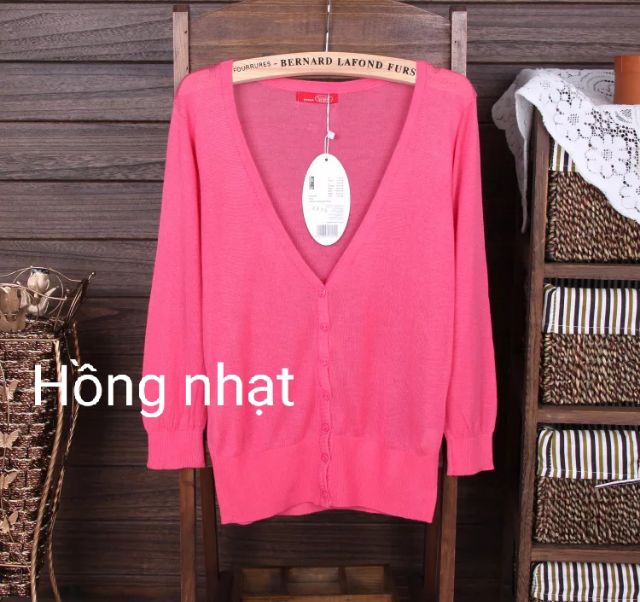 Áo Khoác Cardigan Len Mỏng Cổ Tim | BigBuy360 - bigbuy360.vn