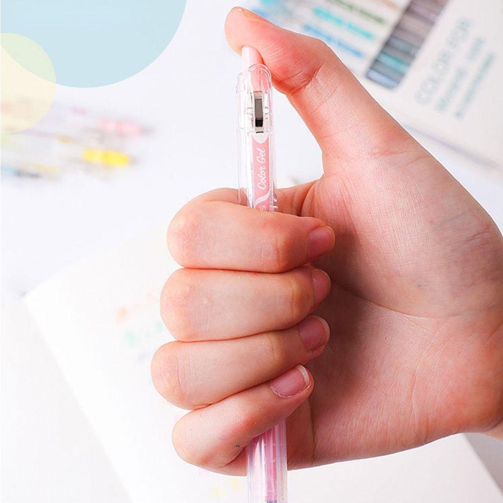 Bộ Bút Mực Gel 9 Màu Trơn Tiện Dụng Cho Học Sinh / Văn Phòng