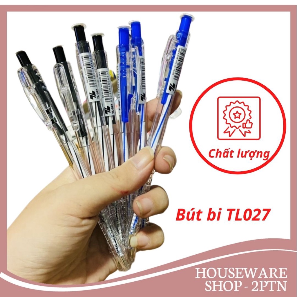 Bút bi thiên long ngòi nhỏ 0.5mm TL-027 Nét viết trơn , êm ,đều mực giúp viết chữ đẹp hơn