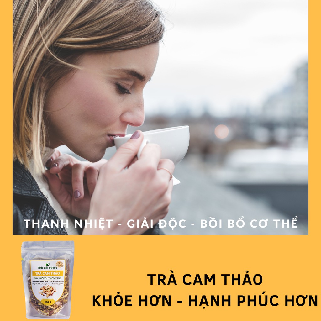 ✅[CHÍNH HÃNG]Cam Thảo Thanh Nhiệt Uống Kèm TRÀ HOA CÚC (Loại Đẹp) 100g