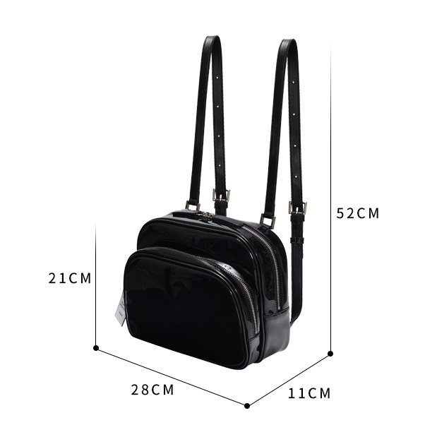 Jennie blackpink Ba Lô Da Hai Lớp Màu Đen Trơn Hình Vuông Nhỏ Có Thể Điều Chỉnh Họa Tiết Hoa Hồng