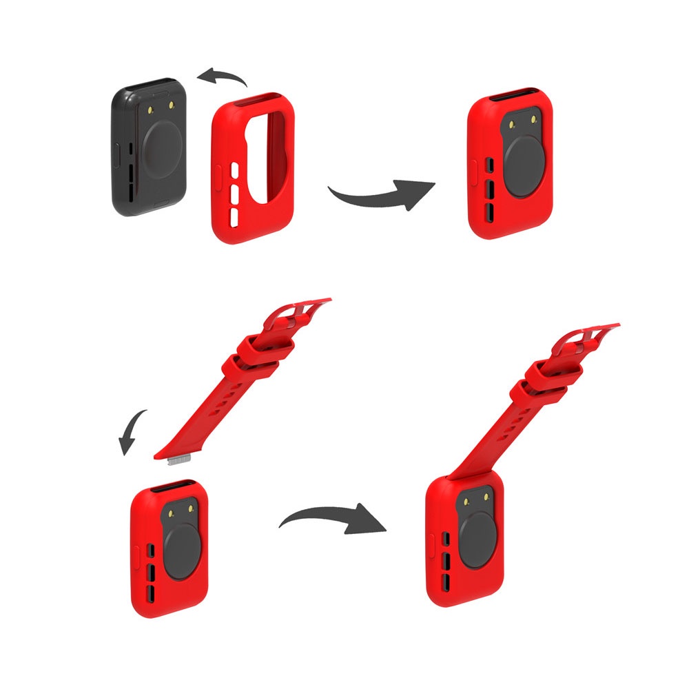 Dây Đeo Silicone Kèm Ốp Bảo Vệ Cho Đồng Hồ Thông Minh Huawei Watch Fit 2 / 1