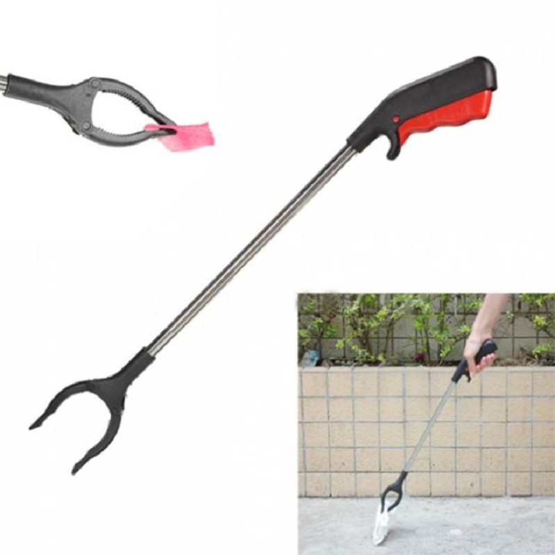 Cây Gắp Đồ Đa Năng, Cây Gắp Rác Kẹp Rác Bằng Thép Dài 100cm