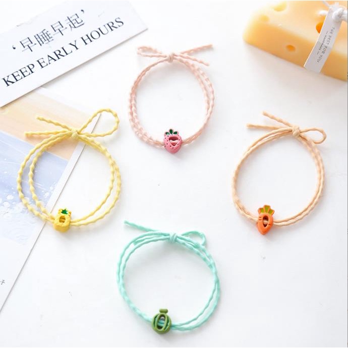 Dây Buộc Tóc LUCKY BIG CAT Cao Su Co Giãn Phong Cách Hàn Quốc Dễ Thương Thời Trang Mới 2022