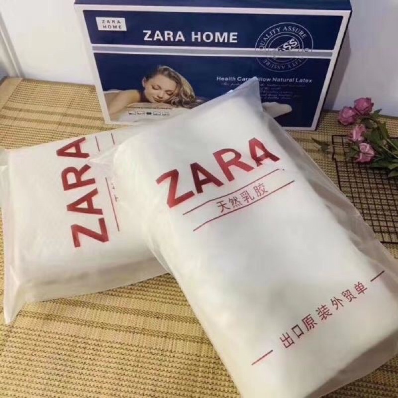 Gối cao su non Zara Home mềm mại chống đau vai gáy