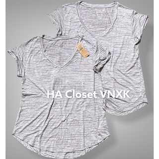 Áo Thun Lụa Cổ Tim Xuất Mỹ Dư