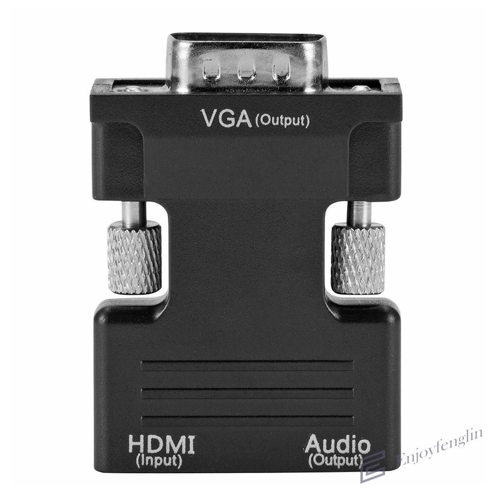 Đầu Chuyển Đổi En Hdmi Cái Sang Vga Với Đầu Ra Âm Thanh Hỗ Trợ 1080p