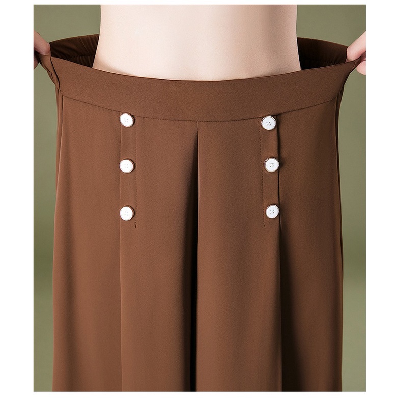 Q23736 Quần ống rộng lửng nữ hè chất mềm rũ hàng nhập