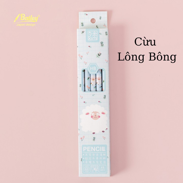 Bút chì 2b gỗ 🍓HOẠT HÌNH🍓 dễ thương kèm tẩy giá rẻ nhất vịnh bắc bộ