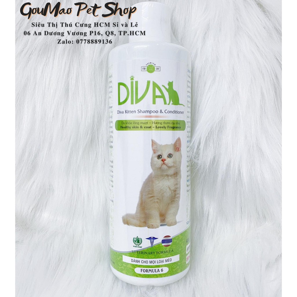 Sữa tắm Diva chuyên dụng cho Spa- Sữa tắm cho chó thơm-mềm- mượt- an toàn số 1 - GouMaoPet