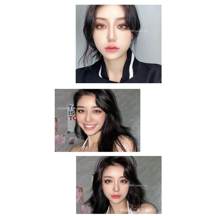 Lông Mi Giả 3D Bằng Lông Chồn Nhân Tạo Màu Đen Tự Nhiên Xinh Xắn