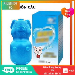 Lọ thả bồn cầu - Lọ thả bồn cầu hình con lợn làm sạch vết bẩn