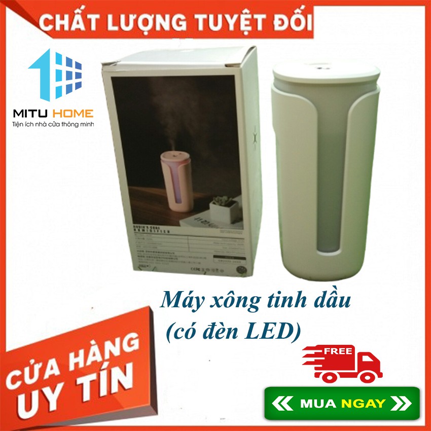 Máy phun sương , Máy xông tinh dầu tạo độ ẩm mini Anion sử dụng nguồn USB (có đèn LED) - MITUHOME - Tặng tinh dầu 10ml