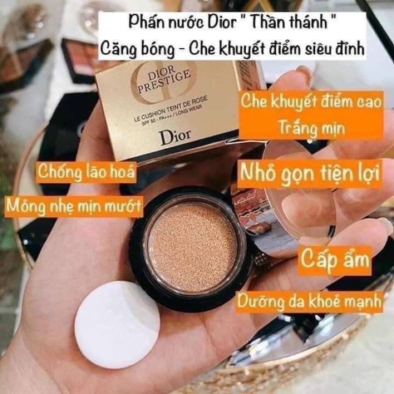 Phấn nước Dior mini 4g|CHÍNH HÃNG SPF50+ che khuyết điểm tốt