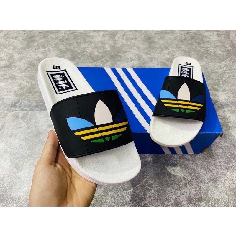 Dép nam thời trang quai ngang adidas thể thao,dép unisex thời trang, sành điệu full box ,đế cao su cực kì bền