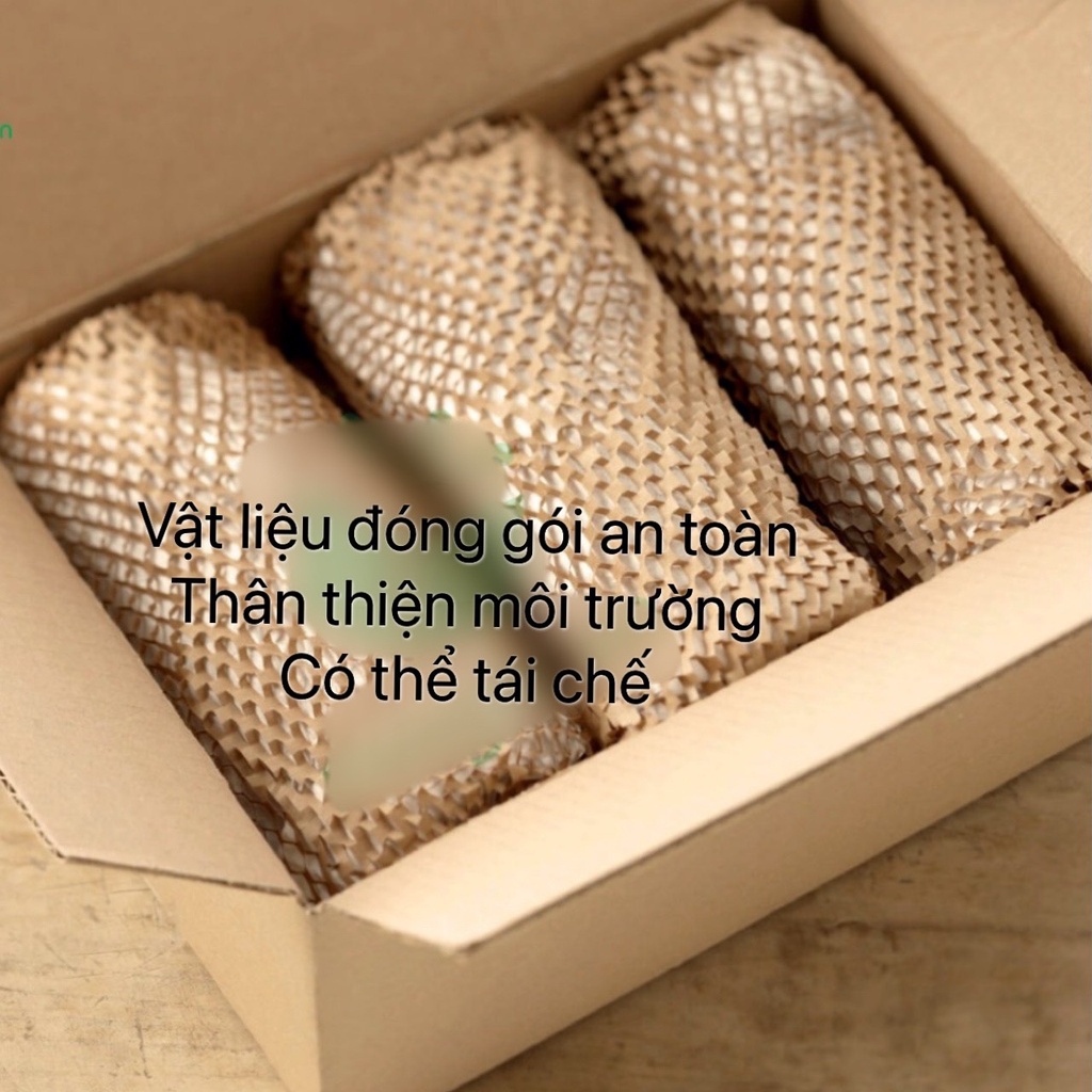 [0.3mx25m]Cuộn giấy tổ ong chống sốc thay thế bóng khí xốp hơi gói hàng