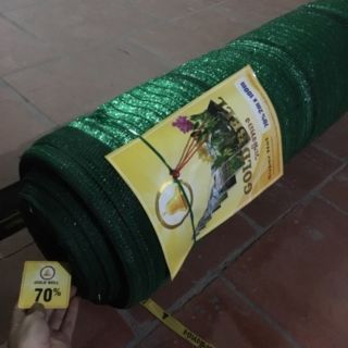 Lưới thái che nắng 80%màu xanh và đen. Khổ rộng 2m.