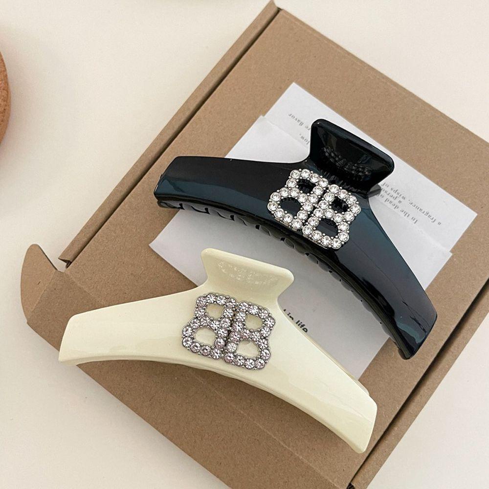 Kẹp Tóc Móng Vuốt In Chữ Thời Trang Dành Cho Nữ|Giá Đỡ Buộc Tóc Đuôi Ngựa Tiện Dụng