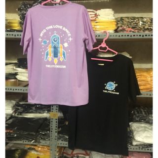 áo thun in tên lửa unisex size m,l oversize tay lỡ form rộng cotton DƯ TÚ LỆ