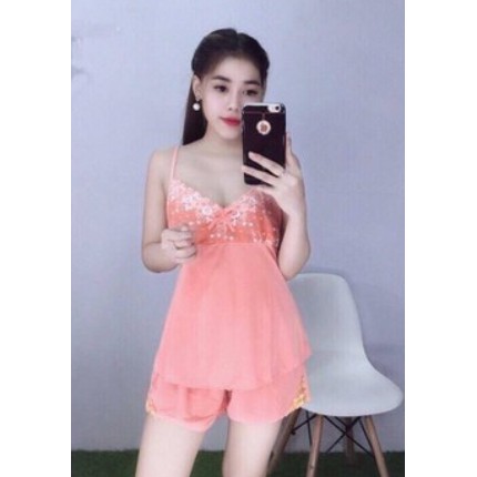 ĐỒ NGỦ THUN LẠNH PHỐI REN SEXY - Size từ 55Kg Đến 65Kg | BigBuy360 - bigbuy360.vn