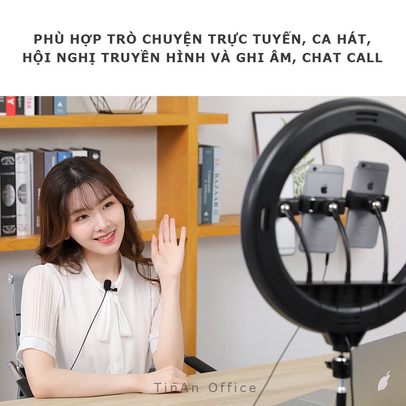 Micro Kẹp Áo Mini Cho Điện Thoại, Máy Tính, Dùng Thu Âm, Livestream, Họp Trực Tuyến, Học Online