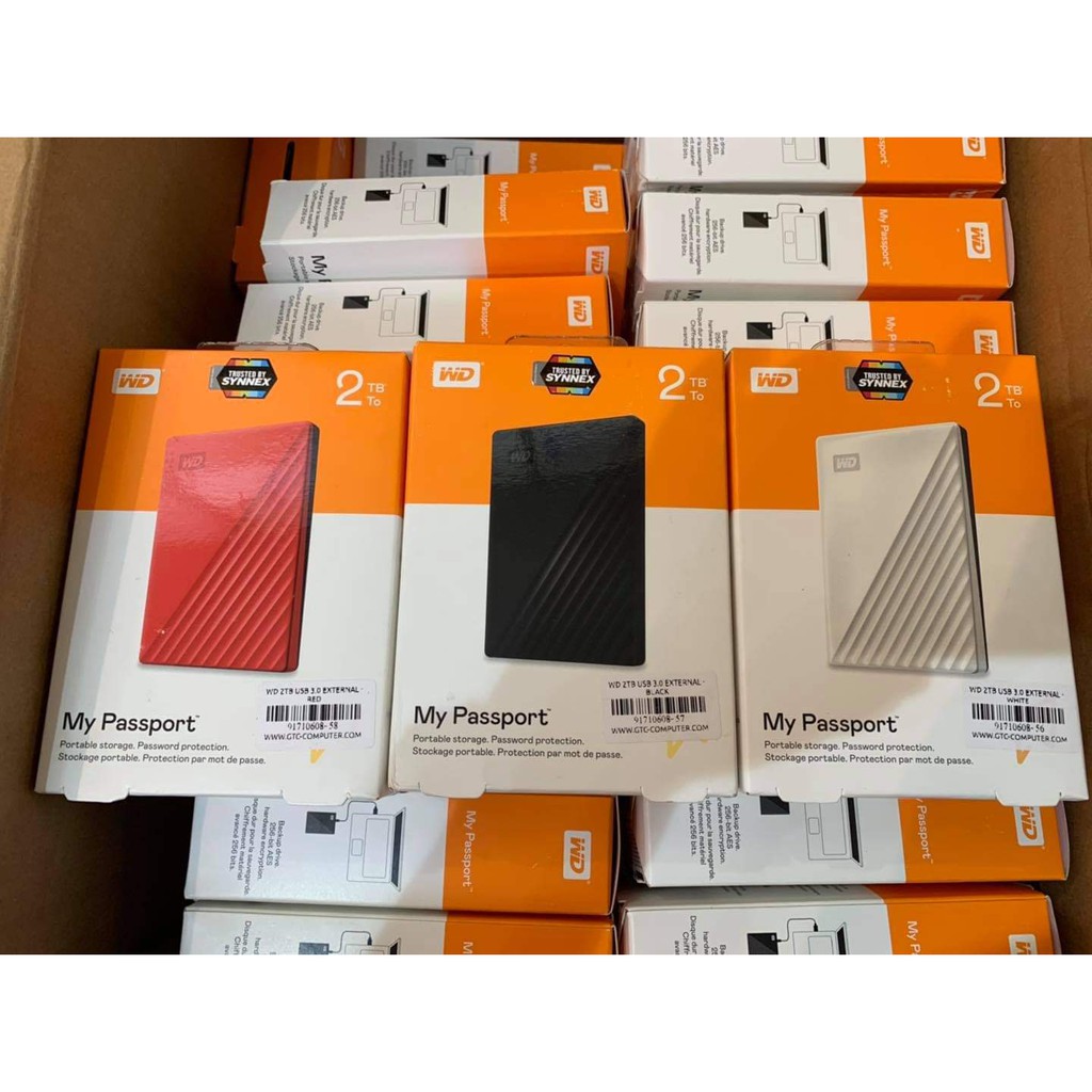 Ổ cứng di động HDD 2TB WD My Passport  - bảo hành 36 tháng
