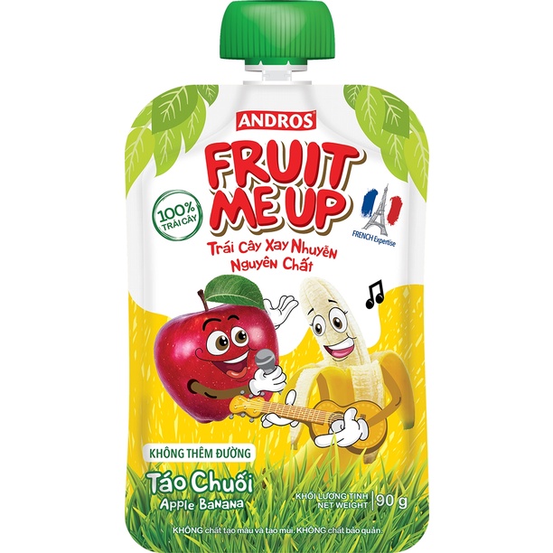 Trái Cây Xay Nhuyễn Nguyên Chất Fruit Me Up Táo Chuối