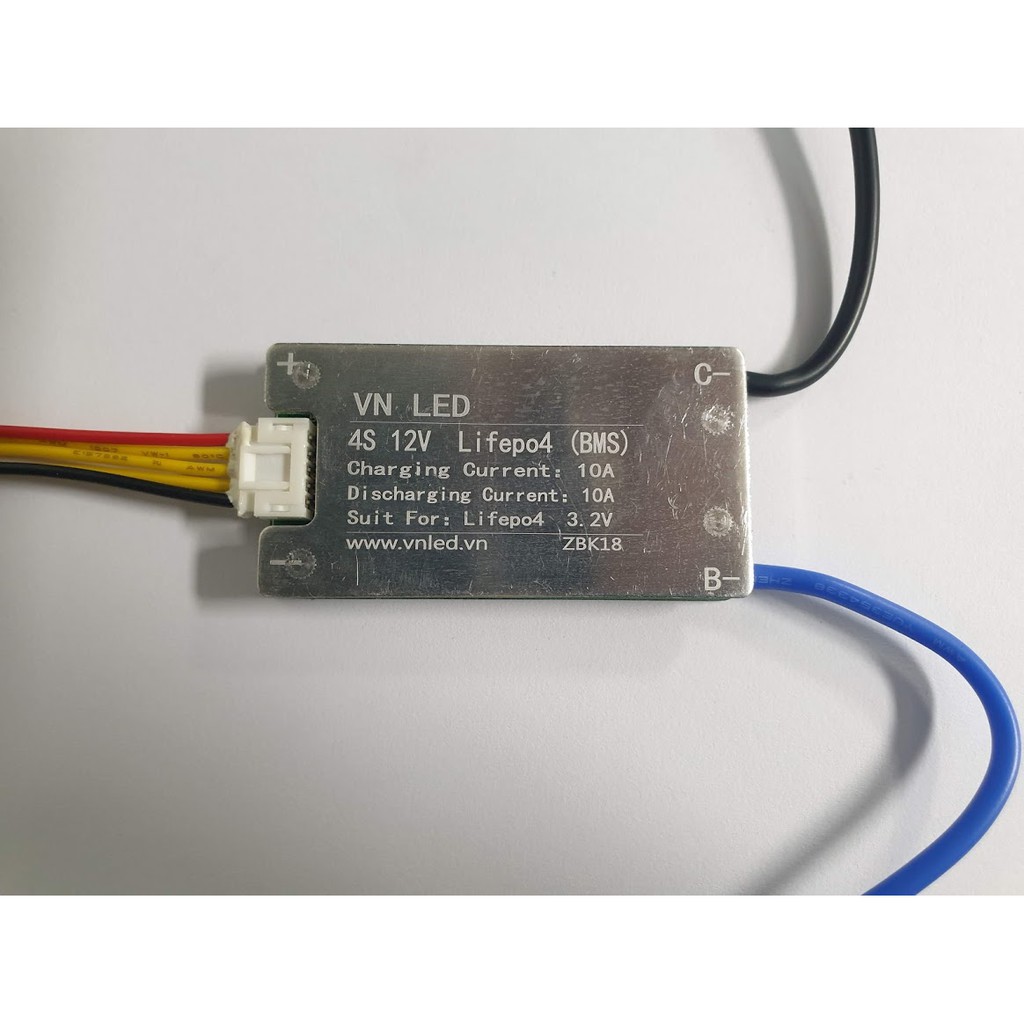 Mạch bảo vệ và cân bằng BMS cell Lithium Li-ion, Lifepo4 4S - 12V -10A-20A-40A -50A-60A, dùng cho thiết bị dùng pin 12v