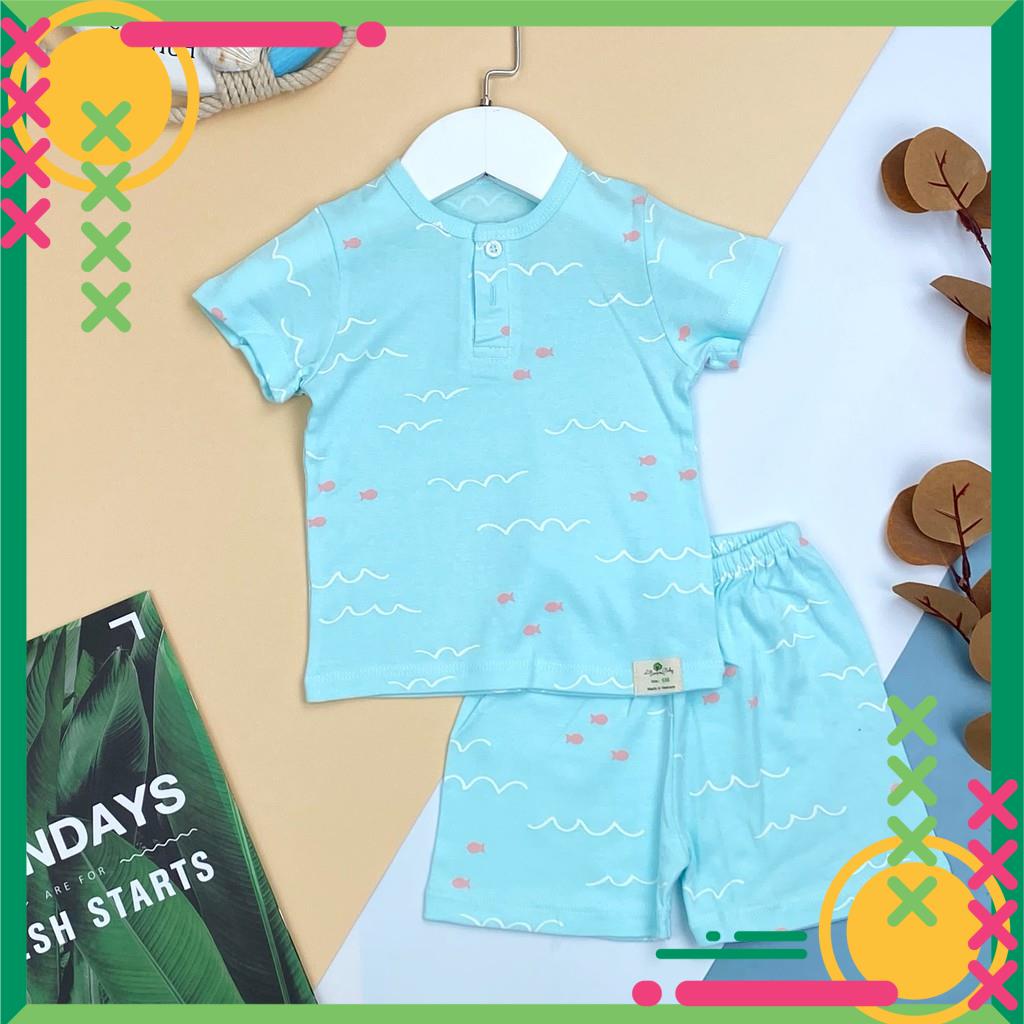 Hàng Hè 2021: Bộ sơ sinh 2 cúc thương hiệu Litibaby size 6M -36M, dành cho bạn từ 6 đến 14kg